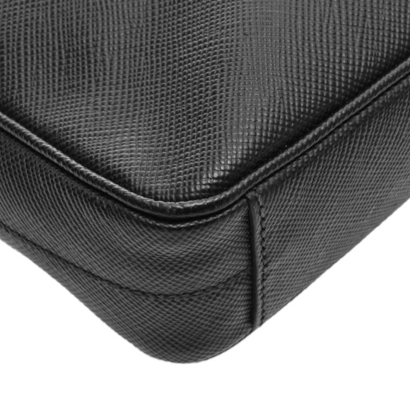 Prada Black Hardware Saffiano Shoulder Bag - Picture 7 of 8